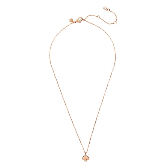 KATE SPADE • Rose Gold Everyday Spade Necklace - Picture 3 of 4